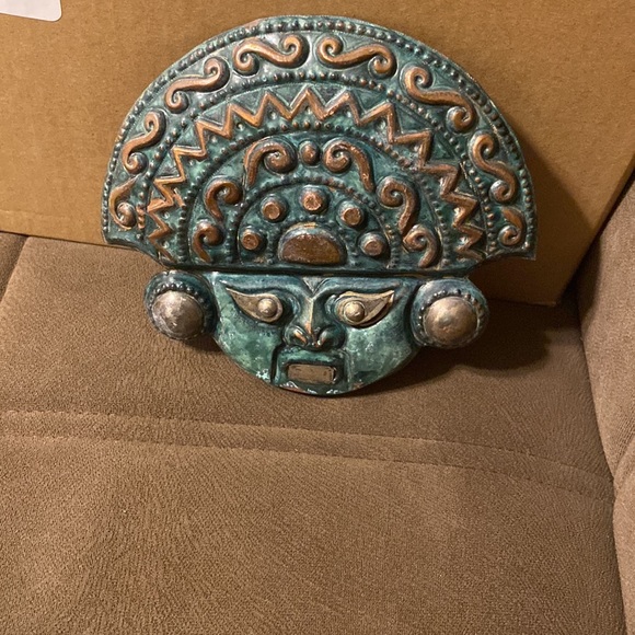 PERU COPPER 1968 WALL ART COBRE Y PLATA - Picture 1 of 9